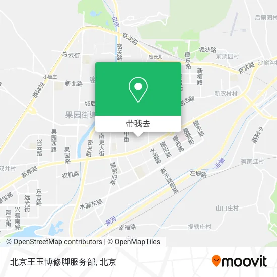 北京王玉博修脚服务部地图