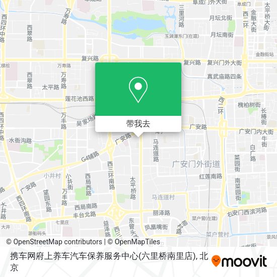 携车网府上养车汽车保养服务中心(六里桥南里店)地图