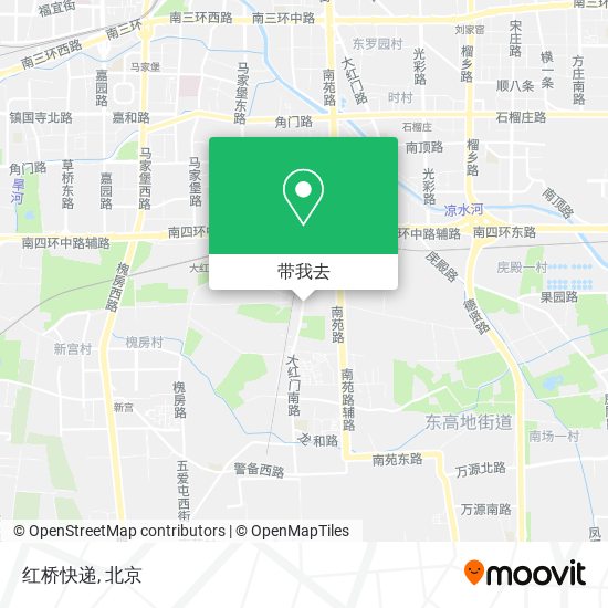 红桥快递地图