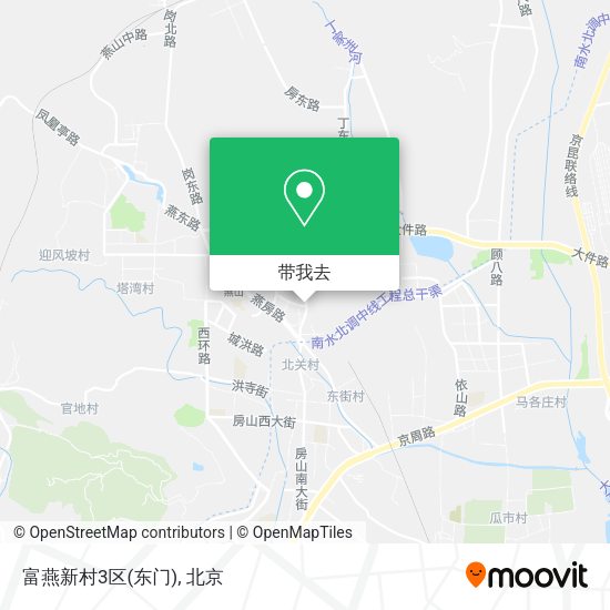 富燕新村3区(东门)地图