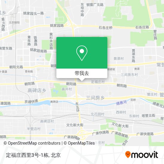 定福庄西里3号-1栋地图