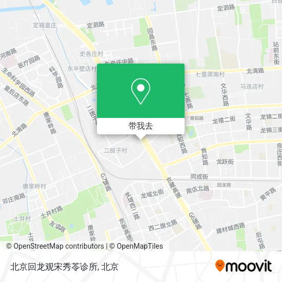 北京回龙观宋秀苓诊所地图