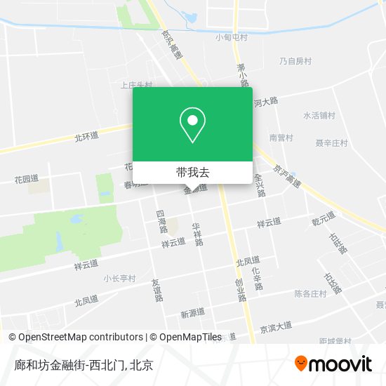 廊和坊金融街-西北门地图