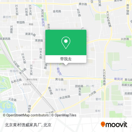 北京黄村强威家具厂地图