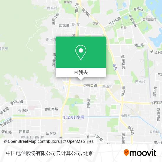 中国电信股份有限公司云计算公司地图