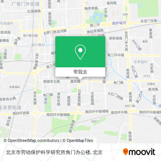北京市劳动保护科学研究所角门办公楼地图