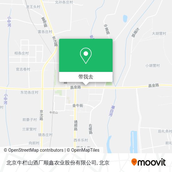 北京牛栏山酒厂顺鑫农业股份有限公司地图