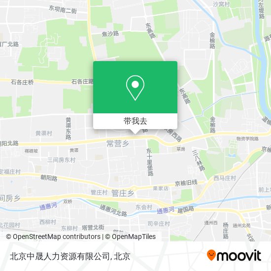 北京中晟人力资源有限公司地图