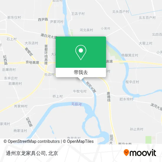 通州京龙家具公司地图