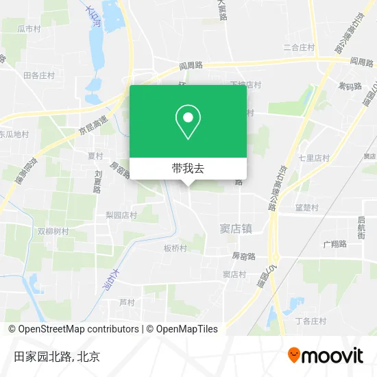 田家园北路地图