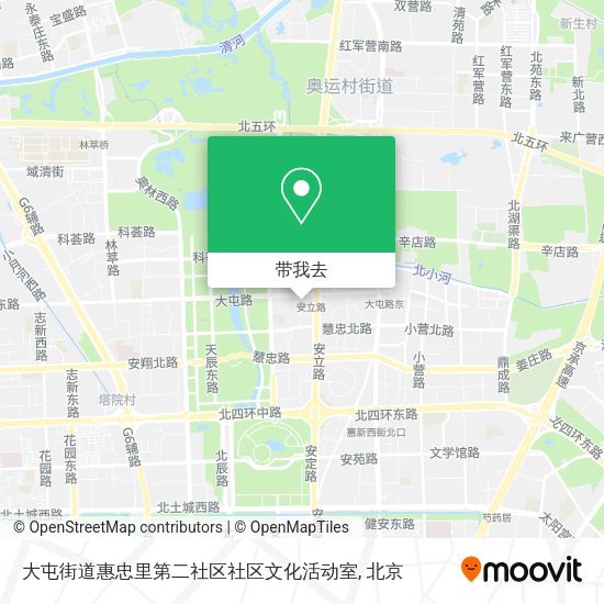 大屯街道惠忠里第二社区社区文化活动室地图