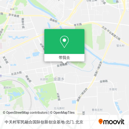 中关村军民融合国际创新创业基地-北门地图
