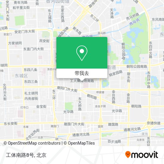 工体南路8号地图