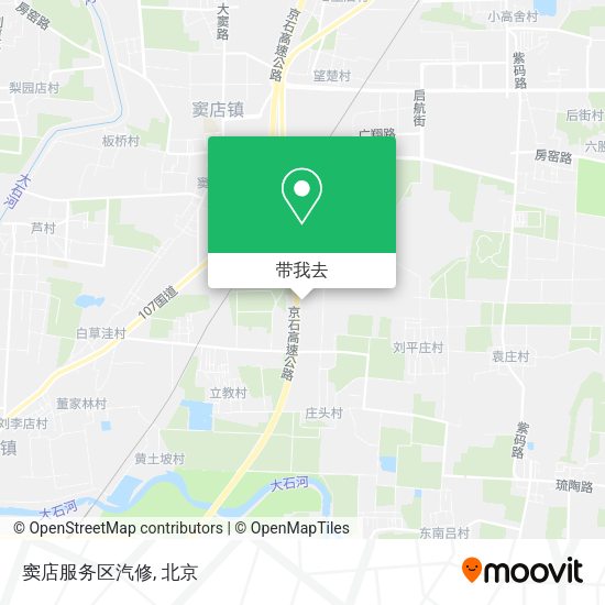 窦店服务区汽修地图