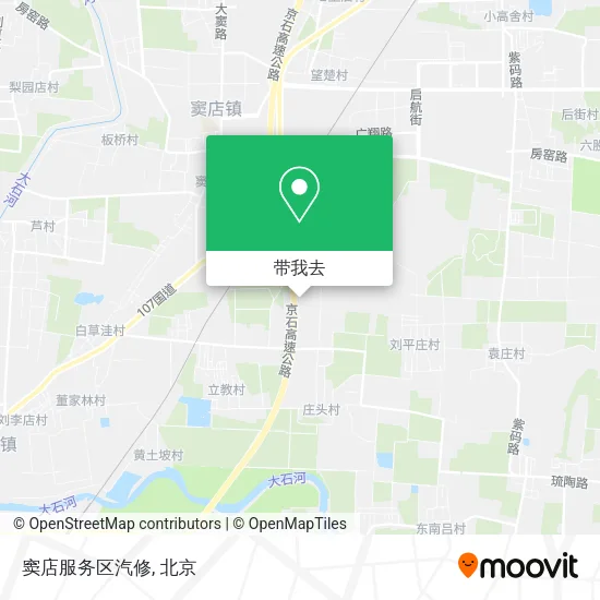 窦店服务区汽修地图