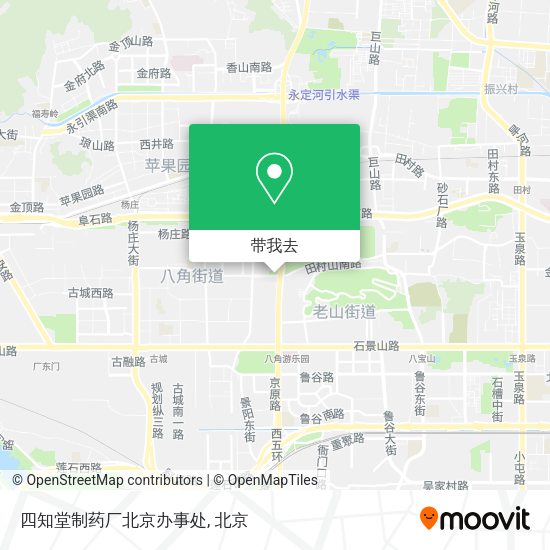 四知堂制药厂北京办事处地图