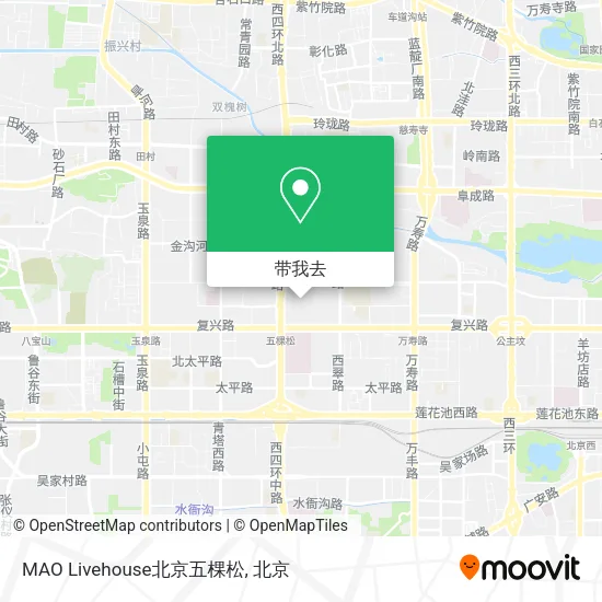 MAO Livehouse北京五棵松地图