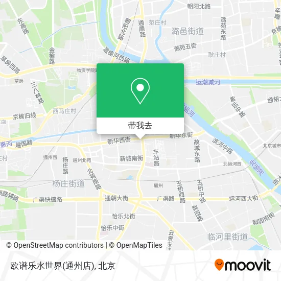 欧谱乐水世界(通州店)地图