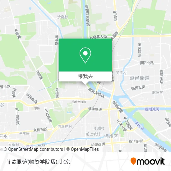 菲欧眼镜(物资学院店)地图