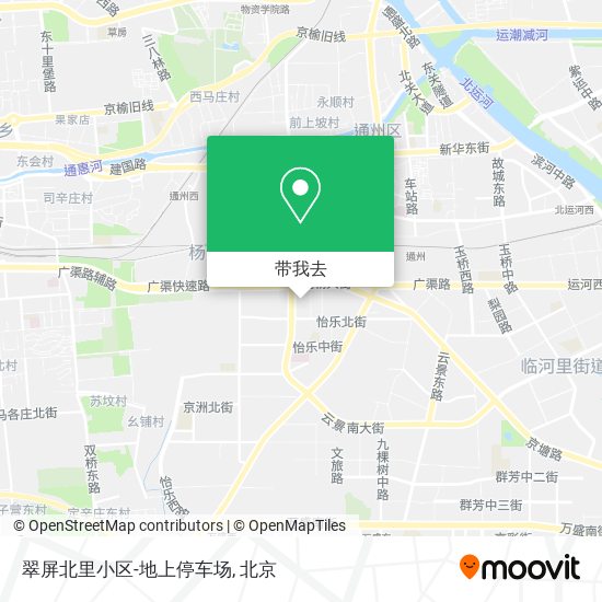 翠屏北里小区-地上停车场地图