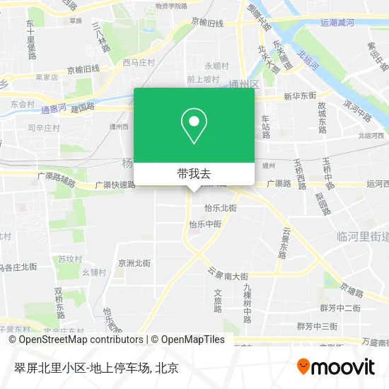 翠屏北里小区-地上停车场地图
