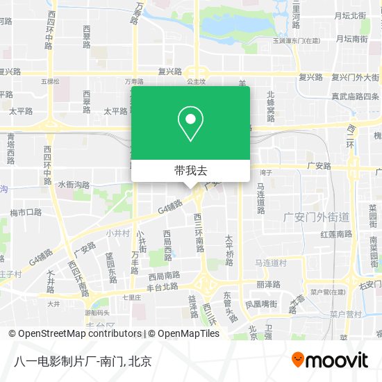 八一电影制片厂-南门地图