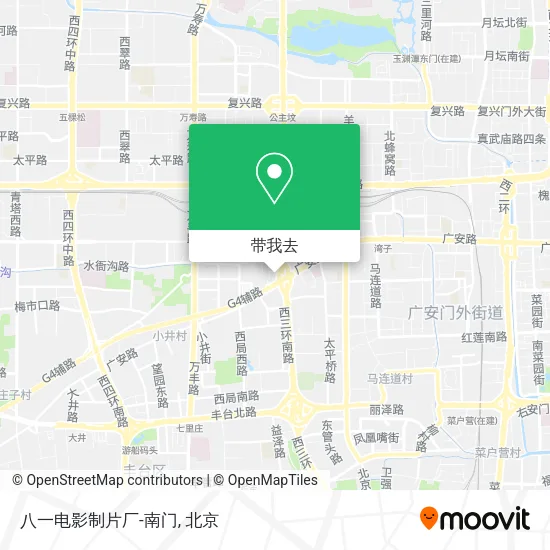 八一电影制片厂-南门地图