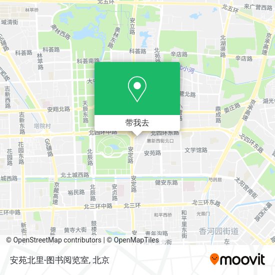安苑北里-图书阅览室地图