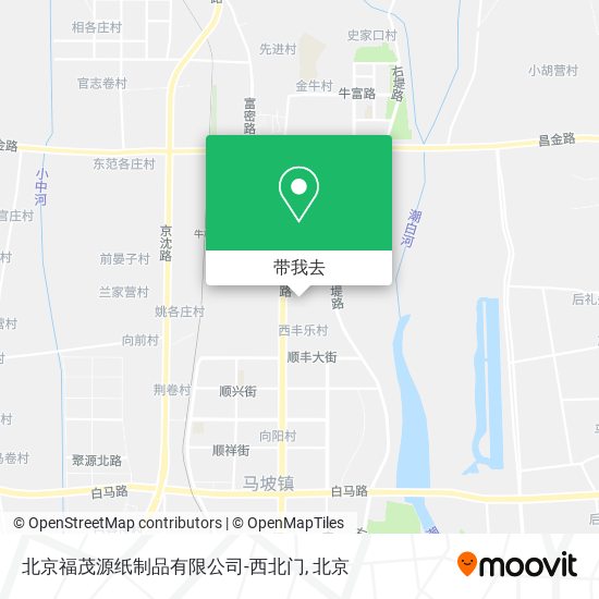 北京福茂源纸制品有限公司-西北门地图