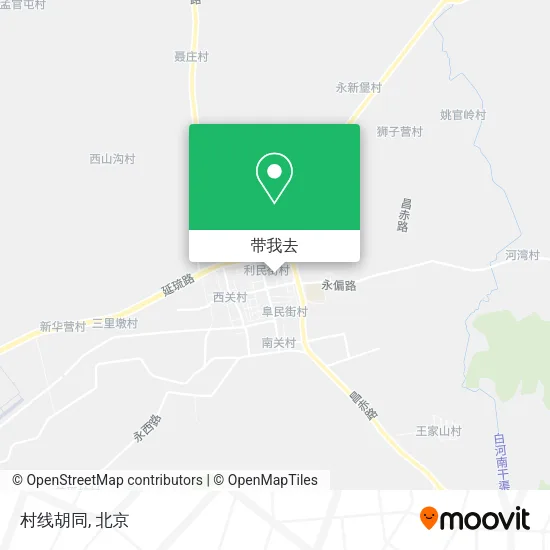 村线胡同地图