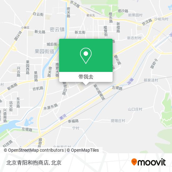 北京青阳和煦商店地图