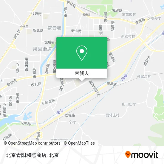 北京青阳和煦商店地图