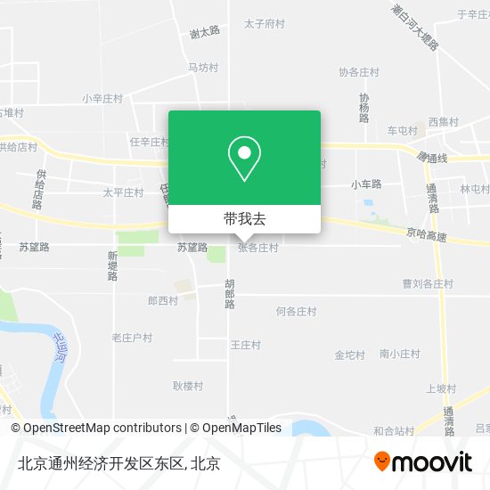 北京通州经济开发区东区地图