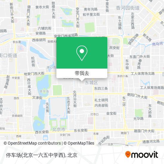 停车场(北京一六五中学西)地图