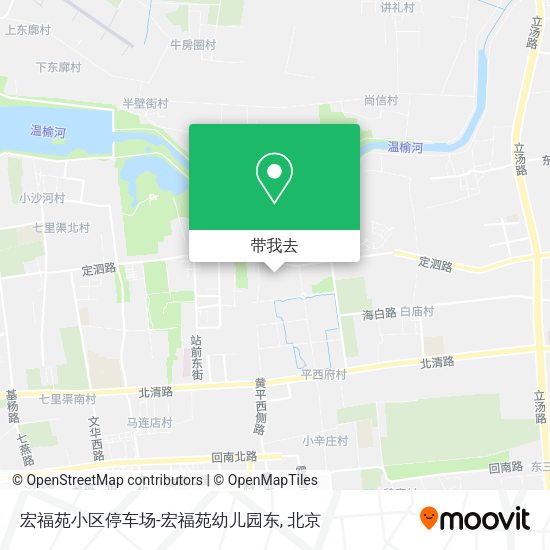 宏福苑小区停车场-宏福苑幼儿园东地图