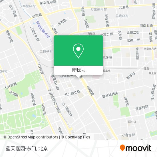 蓝天嘉园-东门地图