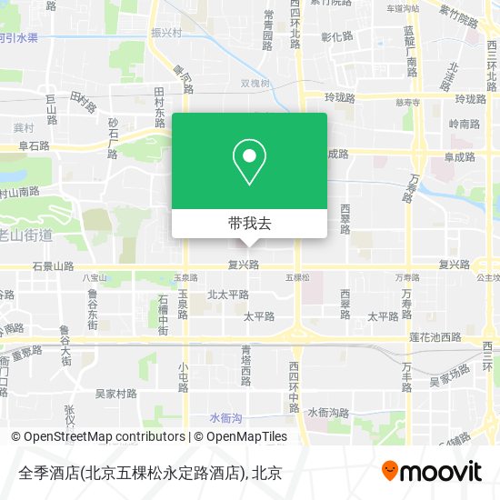 全季酒店(北京五棵松永定路酒店)地图