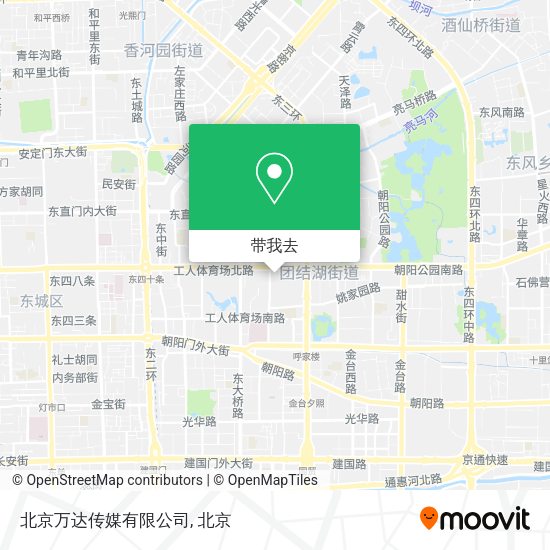 北京万达传媒有限公司地图