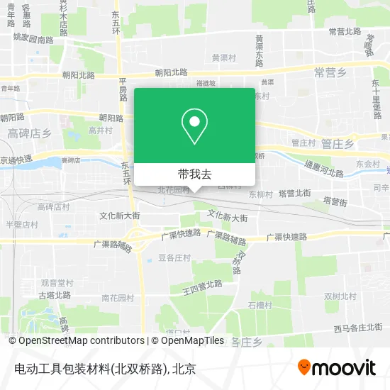 电动工具包装材料(北双桥路)地图