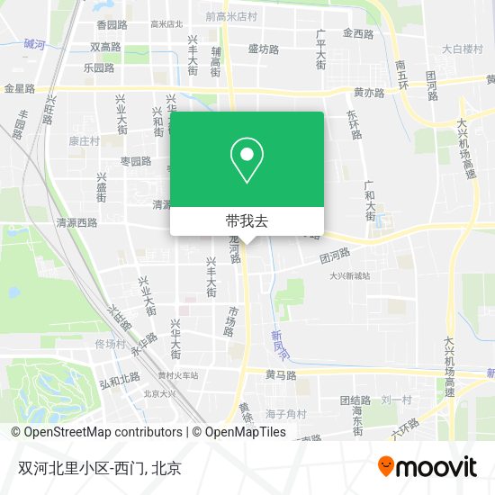 双河北里小区-西门地图