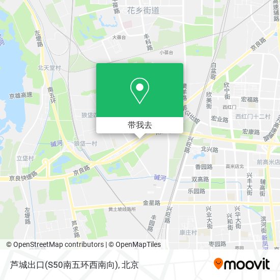 芦城出口(S50南五环西南向)地图