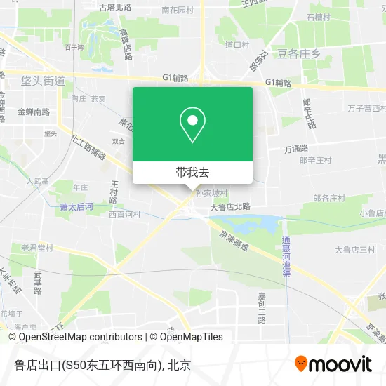 鲁店出口(S50东五环西南向)地图