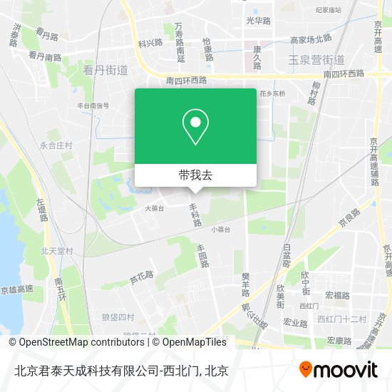北京君泰天成科技有限公司-西北门地图