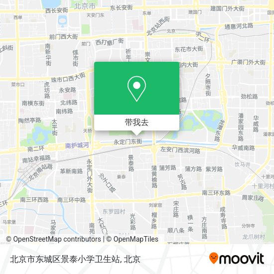 北京市东城区景泰小学卫生站地图