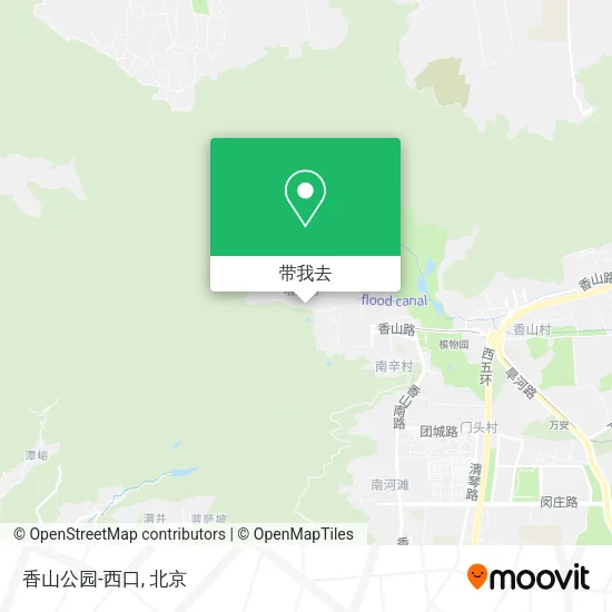 香山公园-西口地图