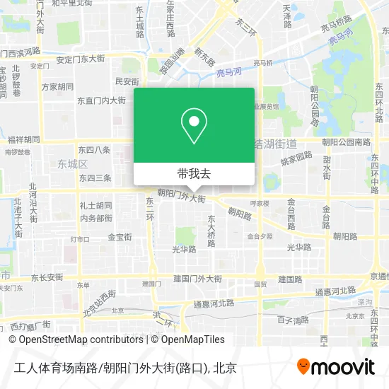 工人体育场南路/朝阳门外大街(路口)地图