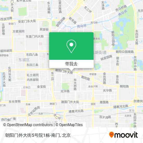 朝阳门外大街5号院1栋-南门地图