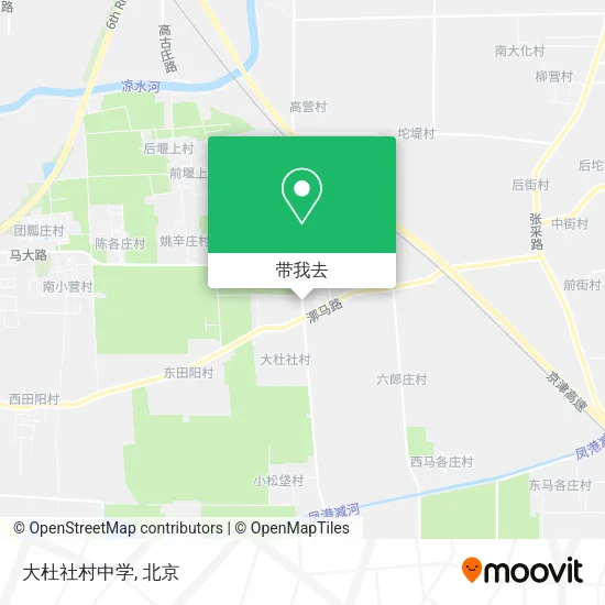 大杜社村中学地图