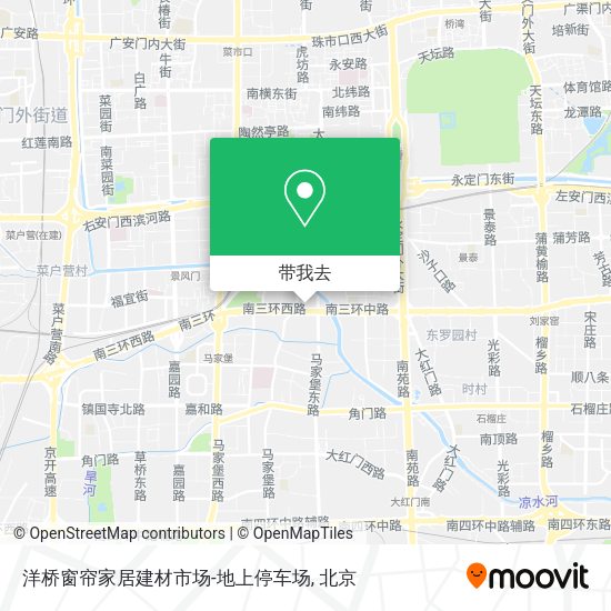 洋桥窗帘家居建材市场-地上停车场地图