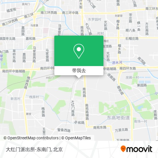 大红门派出所-东南门地图